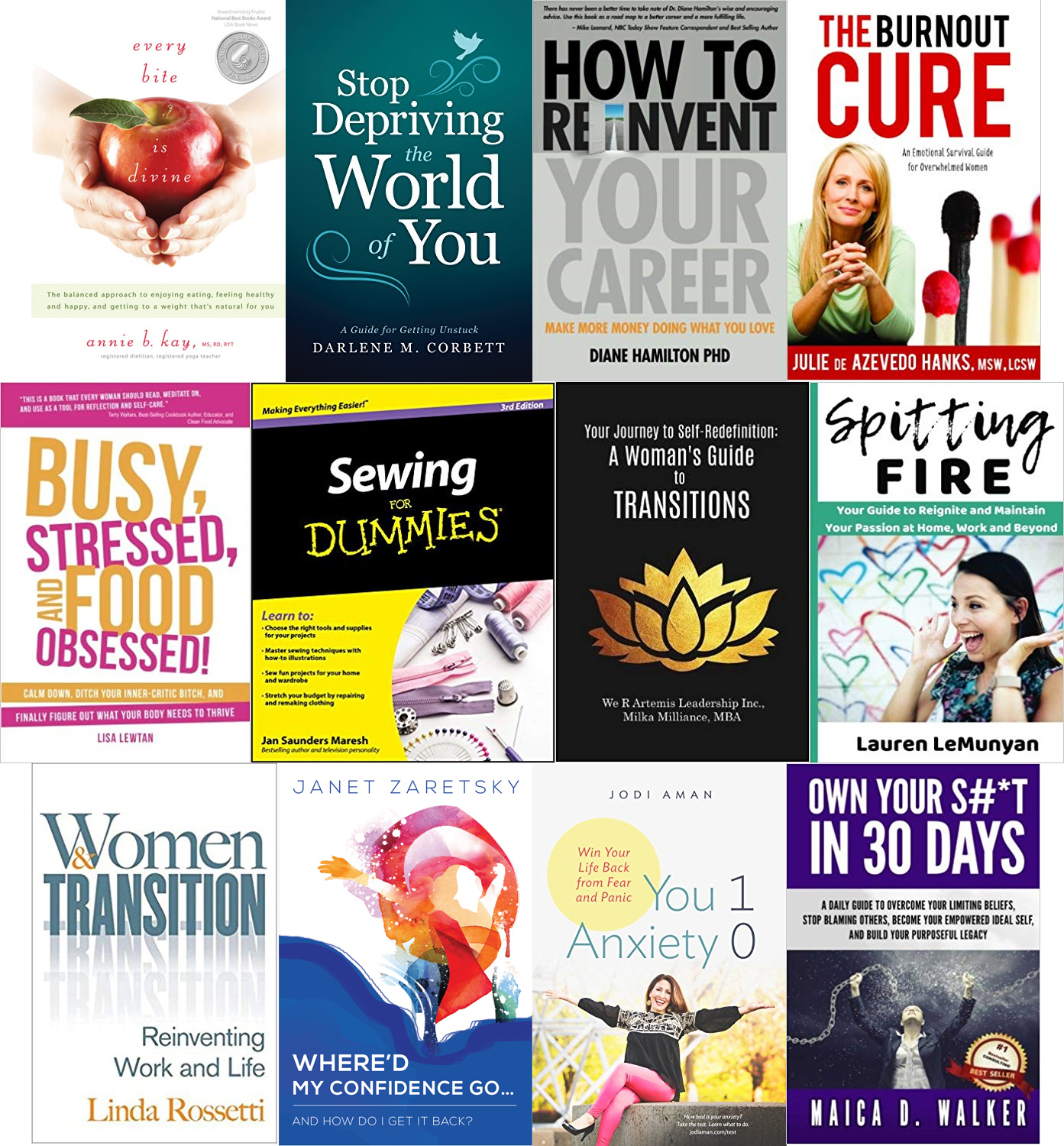 Health Books collage