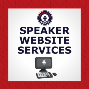 Speaker website services graphic