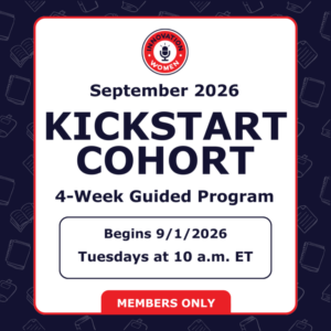 September 2026 Kickstart Cohort - 4-Week Guided Program - Begins 9/1/26 Tuesdays 10:00 AM ET - MEMBERS ONLY
